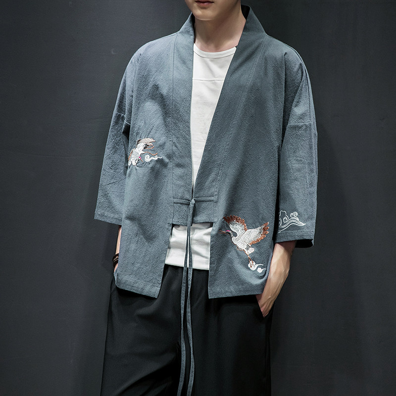 民族风绣花开衫DSA100-712-P30防晒服,男装防晒衣,电商A100