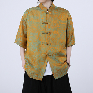 风新中式印花汉服衬衫电商A100-C311-P75图片