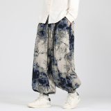 花色民族风束脚裤电商A100-K7780-P50，男装民族服装，电商A100