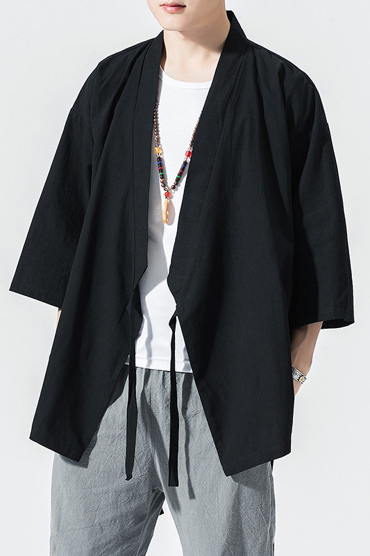 风纯色汉服开衫道袍DSA100-906-P50,男装民族服装,电商A100