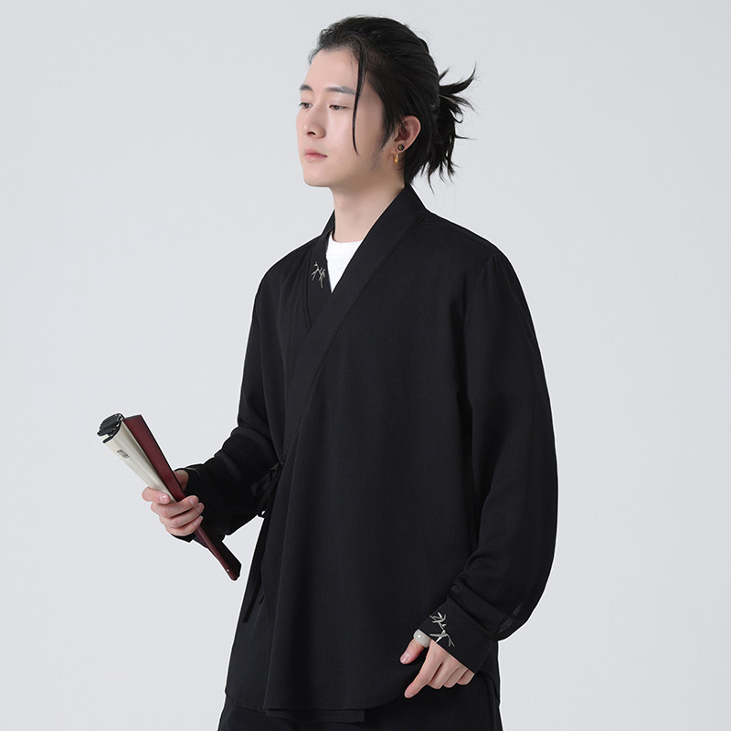 风纯色绣花防晒服汉服A100-236-P65,男装民族服装,电商A100