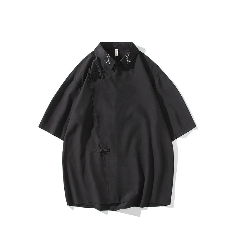 新中式风短袖衬衫电商A100-226-P65,男装衬衫,电商A100