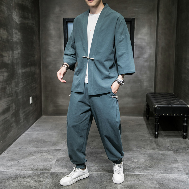 防晒服开衫条纹套装钱塘4018-（717-1)套装-P95,男装休闲套装,电商A100
