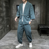 防晒服开衫条纹套装钱塘4018-（717-1)套装-P95，男装套装，电商A100