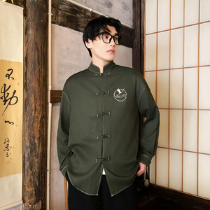 风新中式牛仔衬衫刺绣复古长袖上衣电商A100-C333-P65图片
