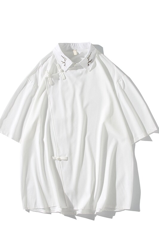 新中式风短袖衬衫电商A100-226-P65,男装衬衫,电商A100