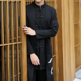 风绣花长袍外套电商A100-B31-P95，男装民族服装，电商A100