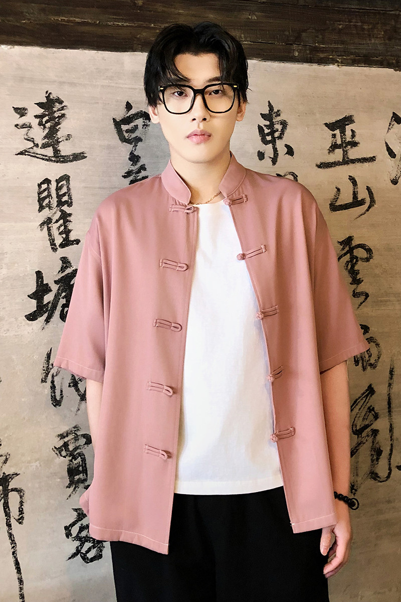 风新中式牛仔盘口立体衬衫电商A100-C325-P60,男装衬衫,电商A100