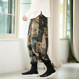 休闲双层保暖裤花色民族风风大码休闲裤电商A100-K8002-P65，男装民族服装，电商A100