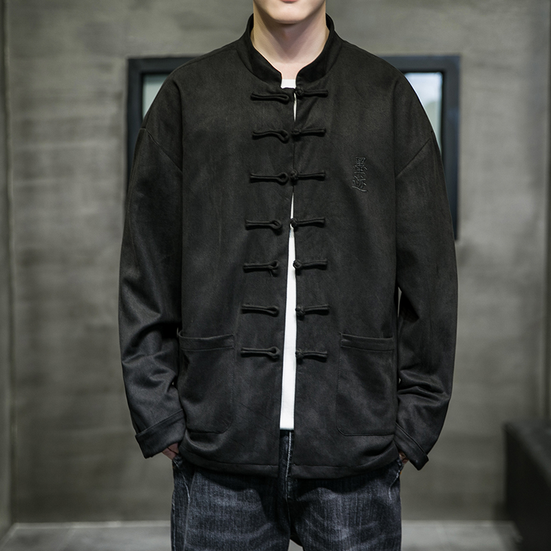 春秋男士风大码唐装外套A100-B01-P110，男装民族服装，电商A100