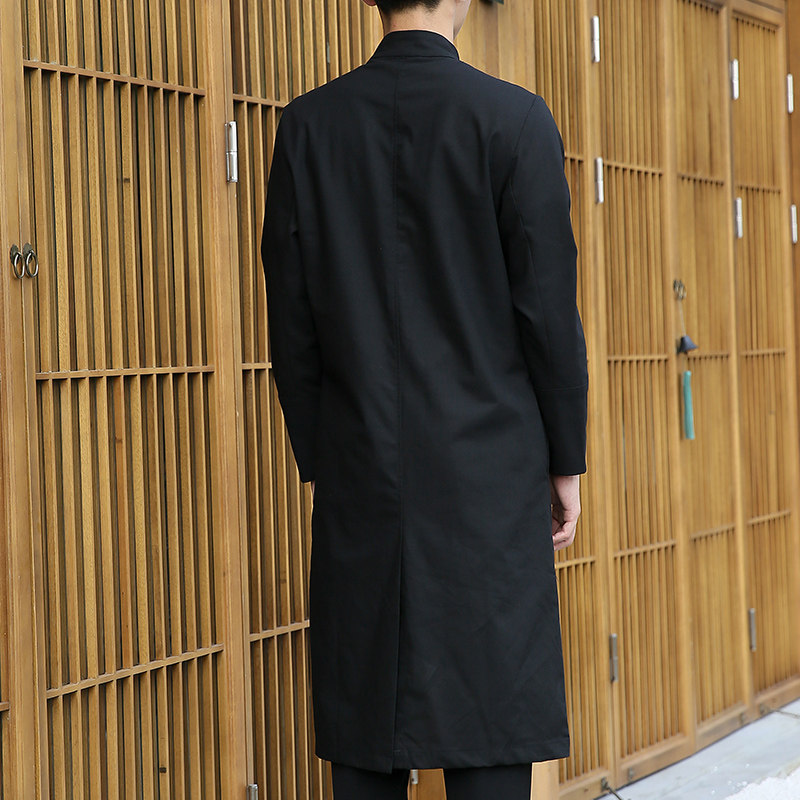 风绣花长袍外套电商A100-B31-P95,男装民族服装,电商A100