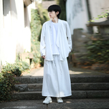 风汉服套装刺绣外袍防晒和尚服电商A100-7799+236-P110，男装防晒衣，电商A100