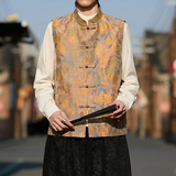 风唐装男士提花背心新中式风背心马甲A100-1316-P85，男装背心/马甲，电商A100