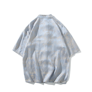 风新中式印花汉服衬衫电商A100-C311-P75图片