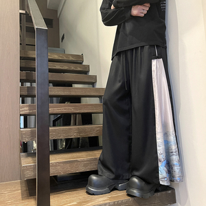 风古风山水盘口宽松男裤电商A100-K7788-P55图片