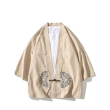 风汉服开衫刺绣盘扣精致防晒电商A100-731-p50男士宽松限68，男装民族服装，电商A100
