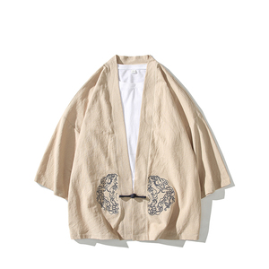 风汉服开衫刺绣盘扣精致防晒电商A100-731-p50男士宽松限68图片