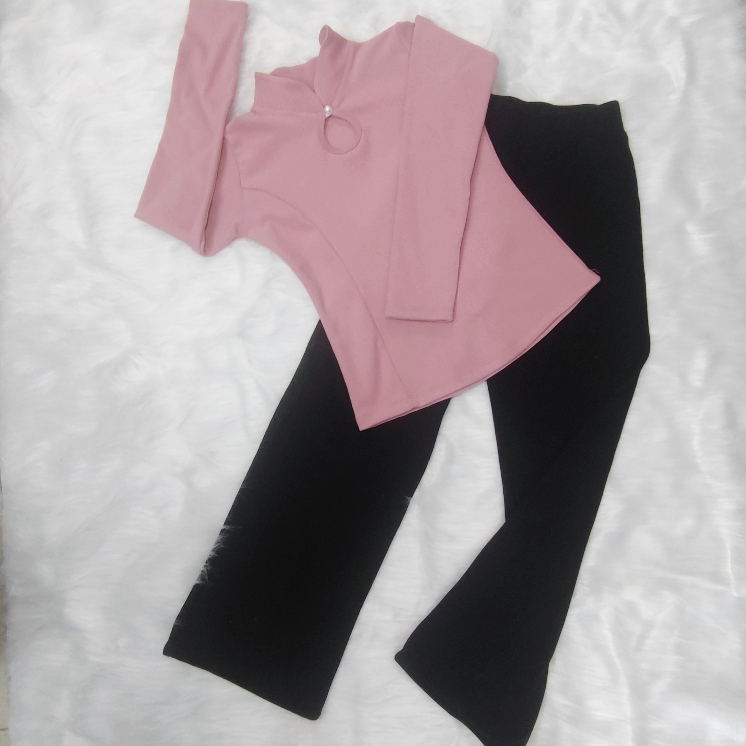 保暖德绒冬款女童芭蕾舞蹈服儿童长袖上衣长裤练功服女孩跳舞套装
