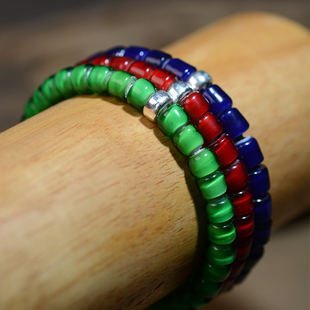 辉度白芯琉璃珠散珠项链手链diy鹿皮绳串珠手工烧制8mm散珠子隔珠