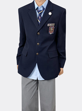 清潭国际高中同款DK学院风西服