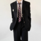 子套装 职业西服西裤 外套男学生班服正装 木村叔dk日系制服黑色西装