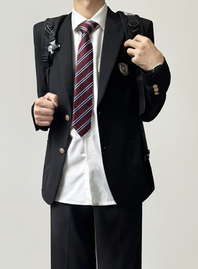 木村叔dk日系西服男学生青少年学院风秋季原创校供感西装制服套装