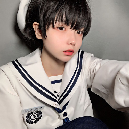木村叔原创水手服男女同款情侣款