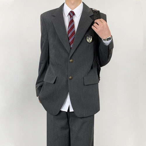 木村叔日系学院风春秋西服套装
