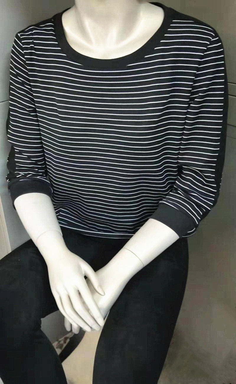 天津赛远休闲t恤负离子短袖条纹