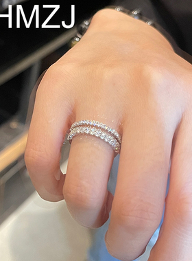 高级感满钻戒指女轻奢小众