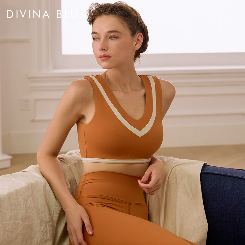 DIVINA BLU迪唯纳23年维也纳系列心动裸感文胸女士运动瑜伽服内衣