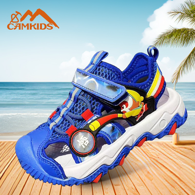 夏季包头凉鞋男童小童防滑沙滩鞋