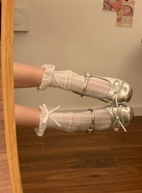 银色芭蕾风平底单鞋女2026新款夏季配裙子法式浅口JK玛丽珍小皮鞋