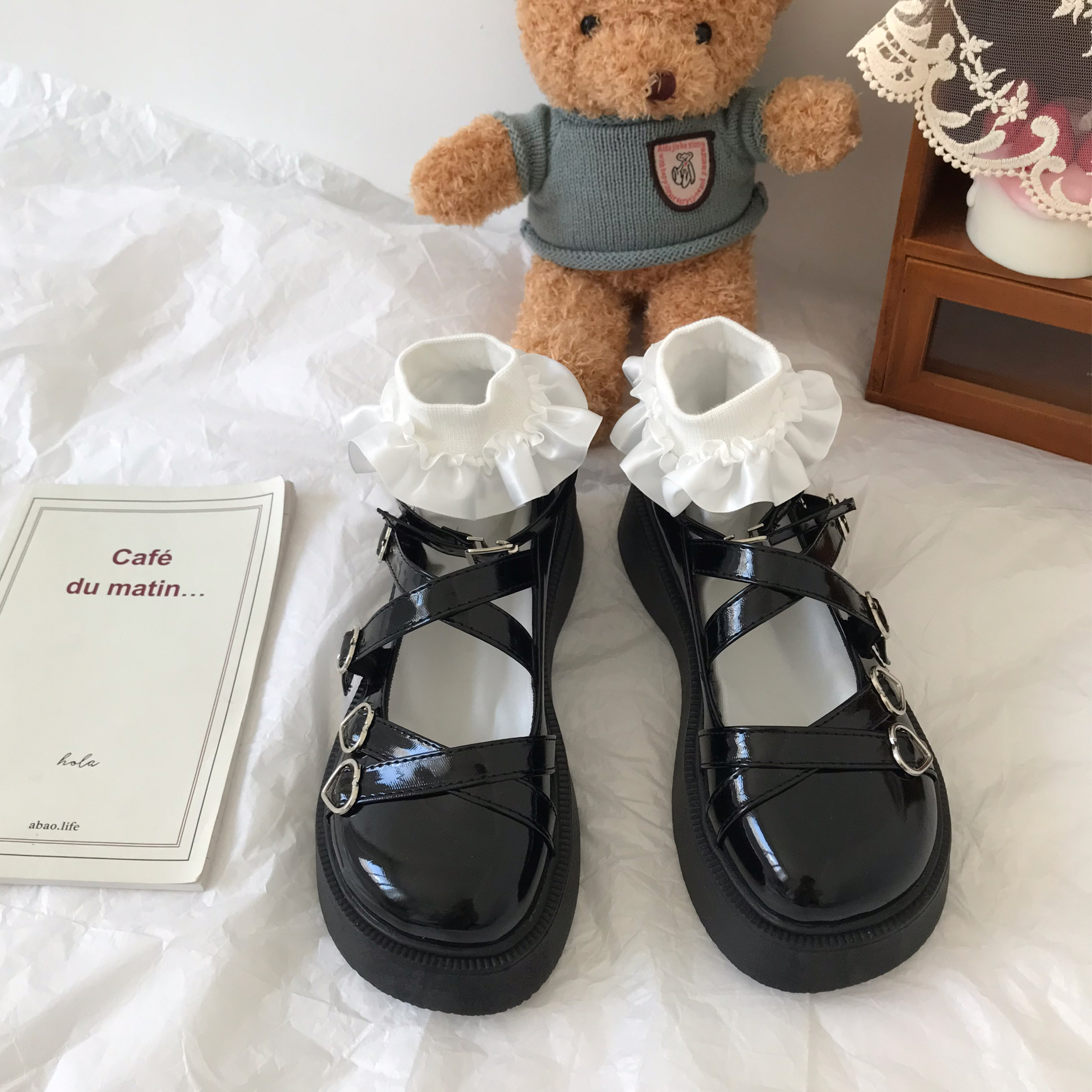 小sun家 玛丽珍女2025年秋季小皮鞋厚底百搭可爱软妹单鞋jk制服鞋