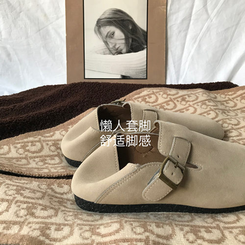 博肯鞋百搭懒人一脚蹬小皮鞋