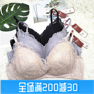 美佳美侬凤起秀美文胸F62918薄款无插片养护型文胸双排扣透气性感