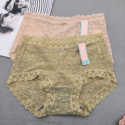 伊内全蕾丝性感透明女内裤