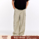 裤 男女潮牌春秋长裤 美式 FORNINES水洗做旧微喇工装 高街直筒休闲裤