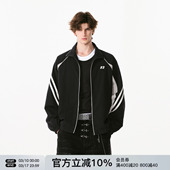 新款 2026春季 外套女 潮牌情侣装 FORNINES撞色拼接立领运动夹克男款