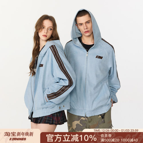 FORNINES复古麂皮绒夹克