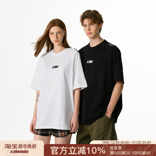 半袖 夏之光同款 夏季 T恤男潮牌打底衫 女上衣 FORNINES刺绣纯棉短袖