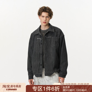 FORNINES新中式 潮牌衣服春秋复古夹克 国风新年盘扣外套男女情侣装