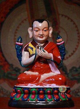 拙火瓷祝福民族风佛堂手工摆件