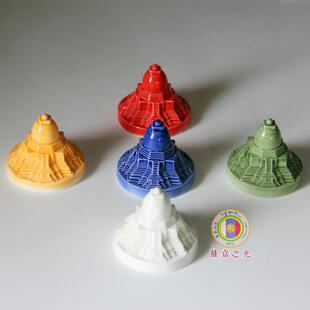 〓萨迦之光造〓 阿底峡亲手压的塔擦擦翻模所造 如法之五方佛塔