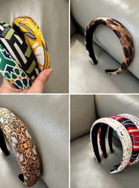 欧美风百搭发箍女真丝海绵发箍高颅顶压发头箍气质高级感发卡头饰