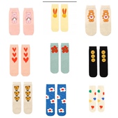 韩国童装 ins风be婴儿宝宝男女童儿童百搭中筒袜子