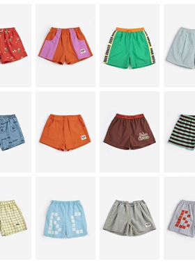 26BC短袖套装男童满印衬衫短裤POLO衫衬衫休闲裤儿童幼儿园套装