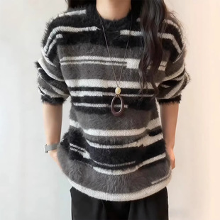 美拉德穿搭高级感毛衣女秋冬2026超火减龄慵懒风韩系初冬chic上衣