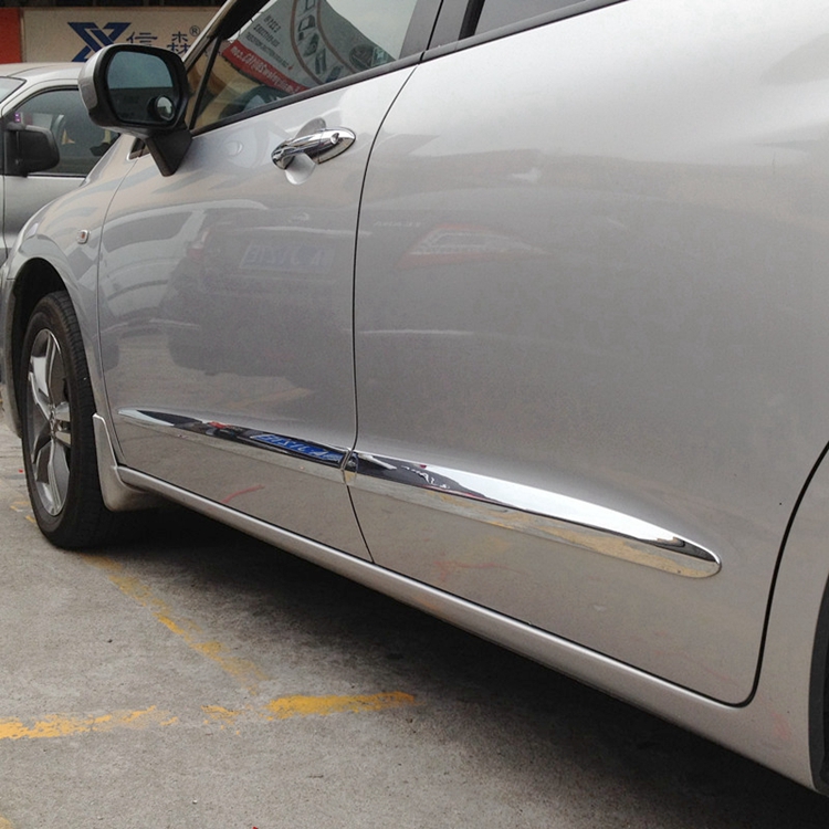 适用09-14奥德赛门边条车身防撞条门板装饰条RB3改装车门电镀亮条
