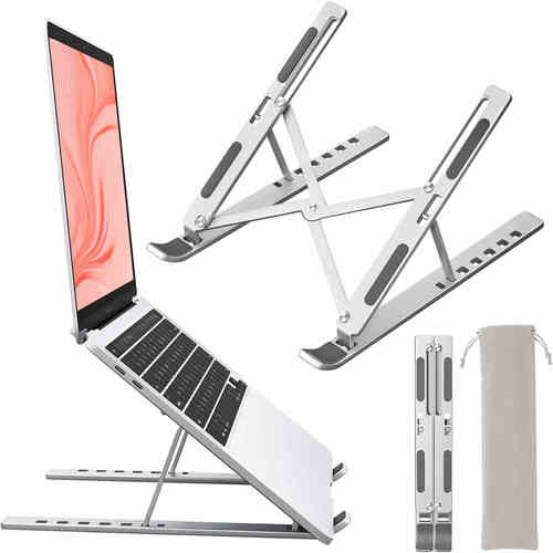Portable Foldable Laptop Stand Aluminum Metal MacBook Stand